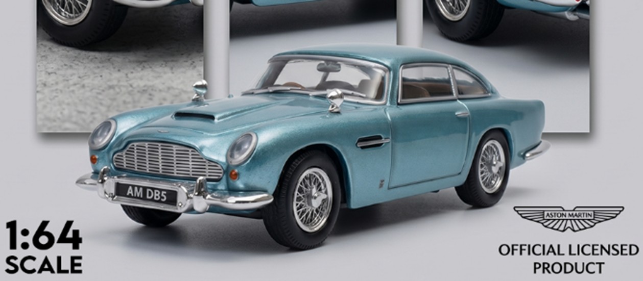 予約品　9月以降順次　ミニカー　ATS-MODELS　ダイキャスト　1/64　ATS881205　アストンマーチン Aston Martin DB5 カリビアンパールブルーメタリック　4981932079738