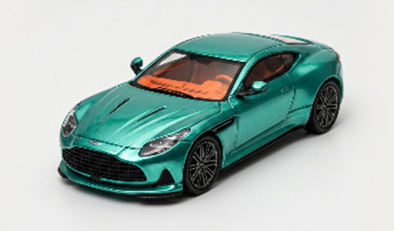 お取り寄せ予約品　9月以降　ミニカー　ATS-MODELS　ダイキャスト　1/64　ATS881305　アストンマーチン Aston Martin DB12 ポディウムグリーン　6979358050033