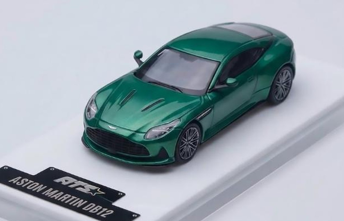 予約品　2027年3月以降　ミニカー　ATS-MODELS　1/64　ATS881313　アストンマーチン Aston Martin DB12 ブリティッシュグリーン　6979358051016