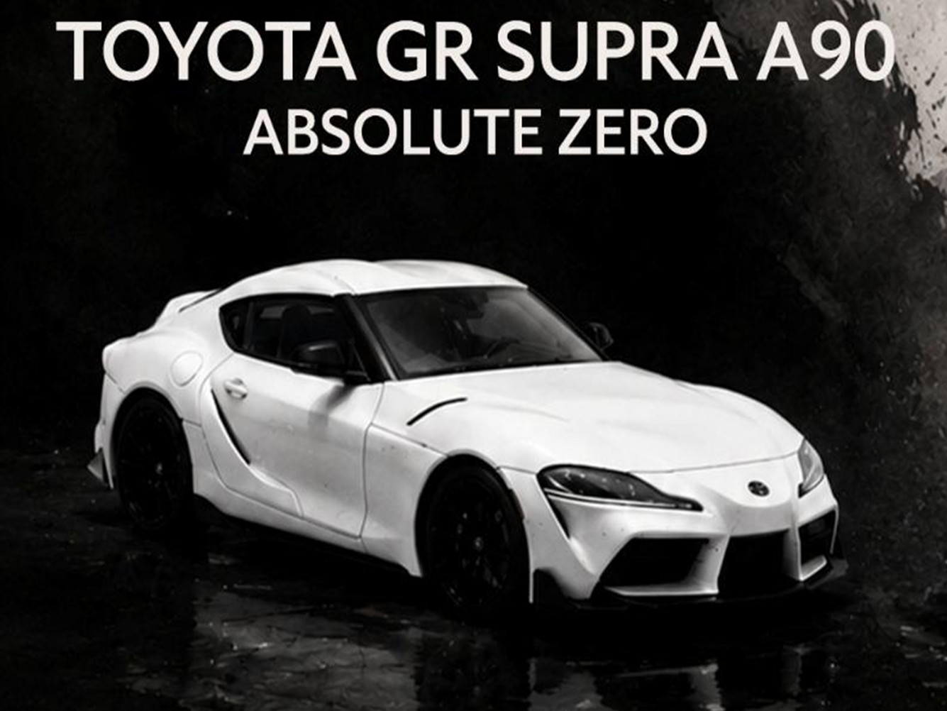 予約品　12月以降　ミニカー　ATS-MODELS　ダイキャスト　1/64　ATS882103　トヨタスープラ Toyota GR SUPRA A90 アブソリュート・ゼロ (ホワイト）　4981932088266