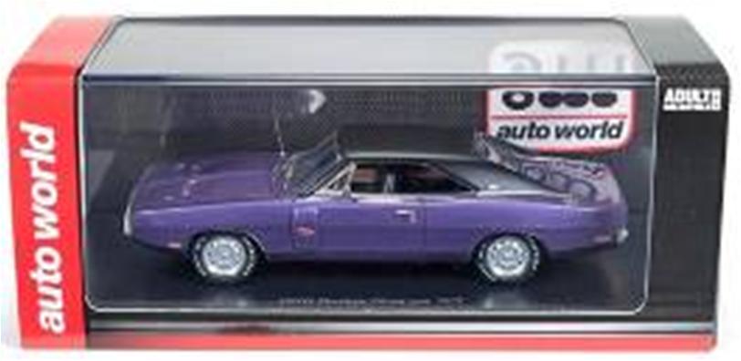 ミニカー　アメリカンマッスル American Muscle　レジンモデル　1/43 AWR1141  1970 ダッジチャージャー（プラムクレイジーパープル）