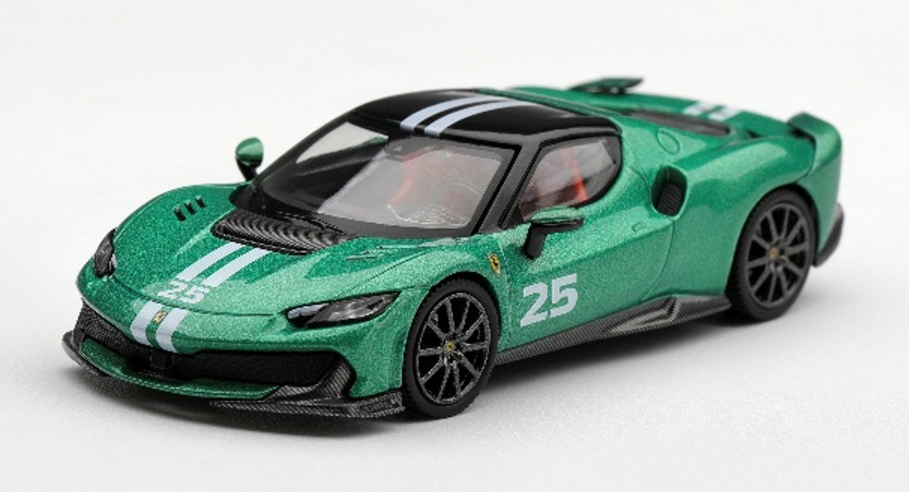 予約品　2027年4月以降順次　ミニカー　BBR（ビービーアール）  ダイキャストモデル　1/64　BBRFER64045　フェラーリ 296 スペチアーレ ヴェルデ・ニュルブルクリンク　8056128927660