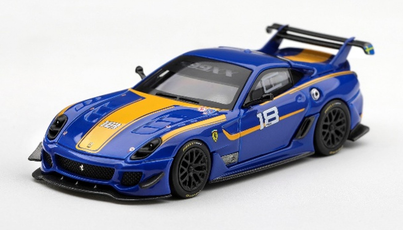 予約品　2027年4月以降順次　ミニカー　BBR（ビービーアール）  ダイキャストモデル　1/64　BBRFER64046　フェラーリ 599XX EVO #18　8056128927653