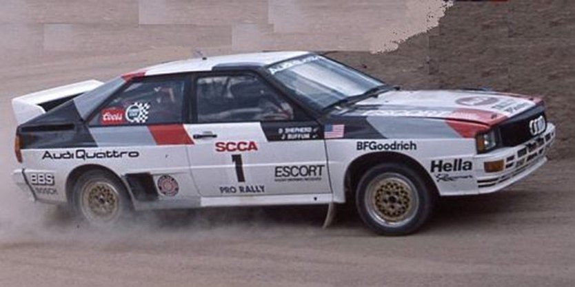 ミニカー　Trofeu（トロフュー） 1/43　BBr01　アウディ クアトロ 1983年パイクス・ピーク １位 #1 John Buffum　5601673599317