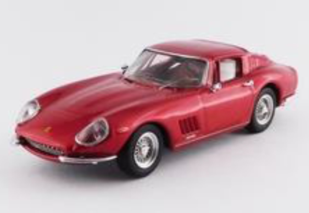 ミニカー　BEST MODELベストモデル　1/43　BEST9663　フェラーリ 275 GTB/4 レッドメタリック　8013717966301