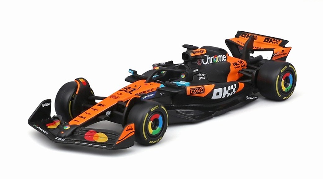 お取り寄せ予約品　2026年4月頃　ミニカー　BURAGO（ブラゴ） ダイキャストモデル　1/43　BUR38249P　マクラーレン F1チーム MCL39 2025 No,81 O.ピアストリ ドライバー付　4548565515776