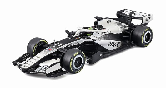 お取り寄せ予約品　2027年1月以降　ミニカー　BURAGO（ブラゴ） ダイキャストモデル　1/43　BUR38296P　キャデラック Ｆ１チーム MAC-26 2026 オーストラリアGP No.11 S.ペレス ドライバー付 クリアケース　4548565535309