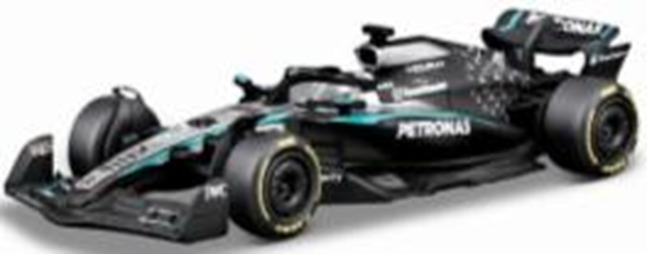 予約品　2026年2月頃　ミニカー　BURAGO（ブラゴ） ダイキャストモデル 1/64　BUR58002R　メルセデス-AMG ペトロナス F1チーム FW16 2025 No,63 G.ラッセル　4548565510870