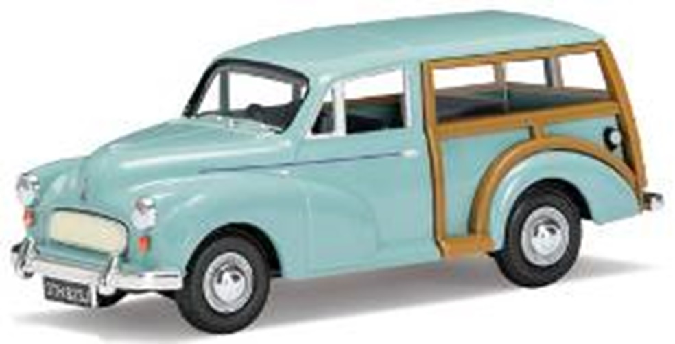 ミニカー　CORGI  コーギー　ダイキャストモデル　1/43 　CGVA01011　モーリス マイナー トラベラー（バミューダブルー）　4548565340934