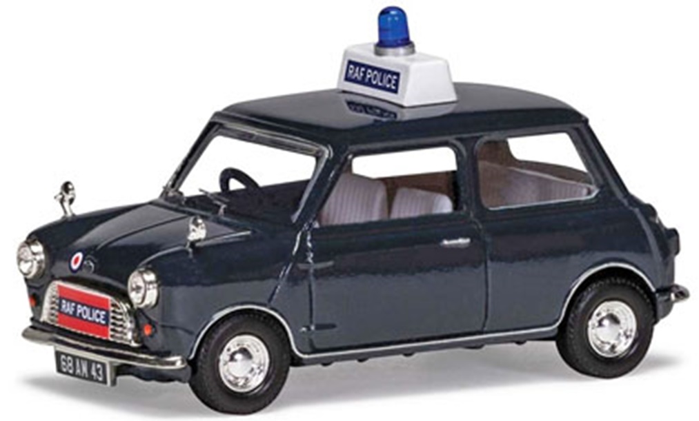 ミニカー　CORGI  コーギー　ダイキャストモデル　1/43　CGVA01318　オースチン ミニ 850 RAF Police（ブラック）