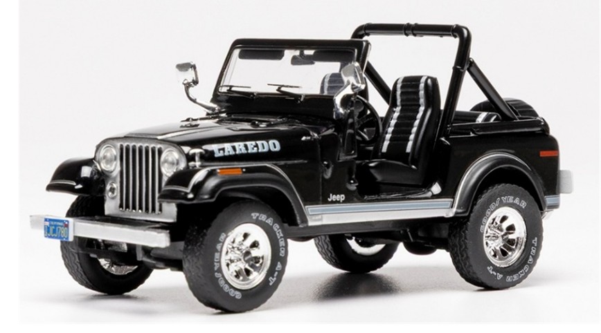予約品　7月以降　ミニカー　IXOモデル (イクソ)　ダイキャスト　1/43　CLC656N　ジープ CJ‑7 ラレード 1986 ブラック　4907981698089
