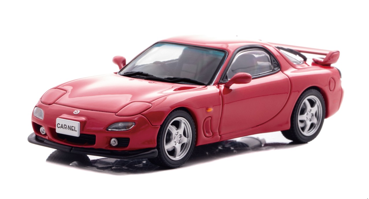 予約品　5月頃　ミニカー　CARNEL（カーネル） 1/43　CN430004　マツダ RX-7 Type RS (FD3S) 2000 Vintage Red Limited 300pcs　4580198724736