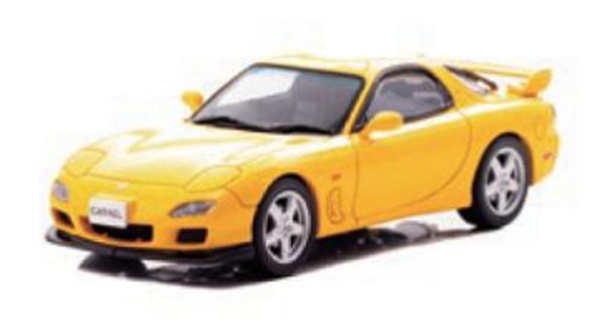 予約品　9月頃　ミニカー　CARNEL（カーネル） 1/43　CN430103　マツダ RX-7 Type R BATHURST R (FD3S) 2001  バサーストイエロー  限定300台　4580198724248