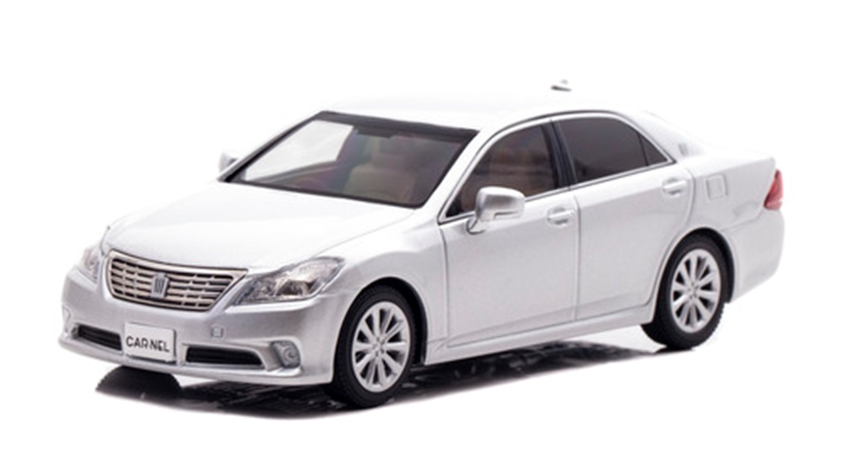 予約品　6月頃　ミニカー　CARNEL（カーネル） 1/43　CN431009　トヨタ クラウン ロイヤルサルーン G (GRS202)  2010 Silver Metallic 限定300台　4580198724927