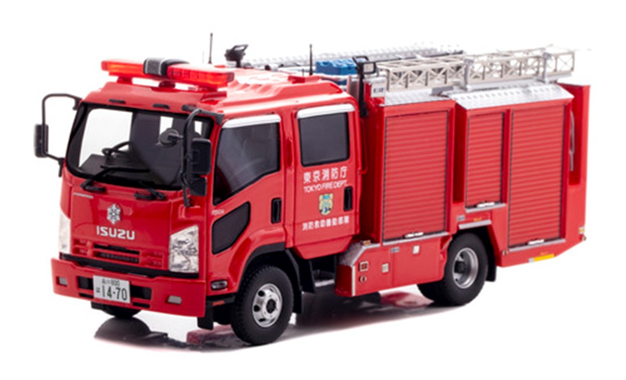予約品　6月頃　ミニカー　CARNEL（カーネル）レジンモデル　1/43　CN431306　いすゞ フォワード 2013 東京消防庁消防救助機動部隊水槽付ポンプ車 (31) 限定300台　4580198724712