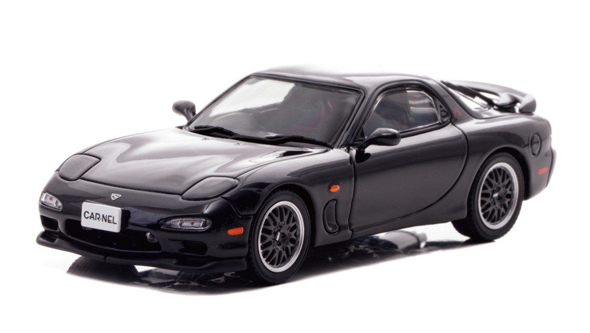 予約品　12月頃　ミニカー　CARNEL（カーネル） 1/43　CN439304　マツダ アンフィニ RX-7 Type RZ (FD3S) 1993 Brilliant Black 限定200台　4580198725900