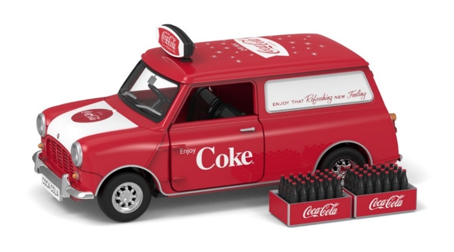 ミニカー　トイイースト TINY（タイニー） 1/64　COKE030　Tiny City モーリス ミニ "Coca-Cola"　4894826008144