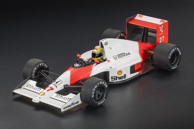 お取り寄せ予約品　12月頃　ミニカー　TOPMARQUES  "GP REPLICAS"   レジンモデル  1/43　GRP43050BWD　マクラーレン MP4/5B 1990 モンツァGP 優勝 No.27 A.セナ ドライバー付　4548565525119