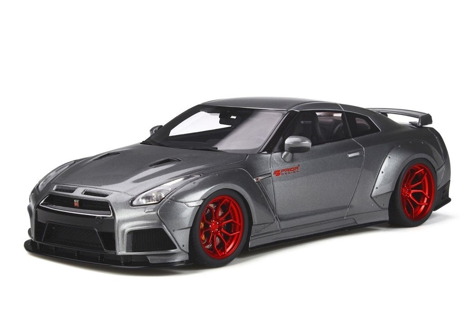 ミニカー　GT SPIRIT(GTスプリット)　（開閉機構なし）レジンモデル　1/18　GTS243　プライア デザイン PD750WB (R35 GT-R)（グレー）世界限定数：500個　4548565368488