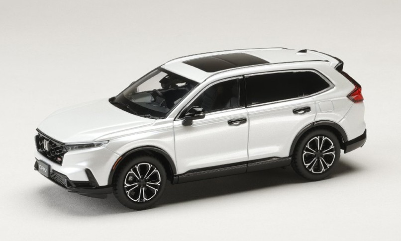 予約品　7月以降　ミニカー　HJ43（ホビージャパン）ダイキャストモデル　1/43　HJ431012W　ホンダ Honda CR-V e:HEV RS BLACK EDITION プラチナホワイトパール　4981932077857