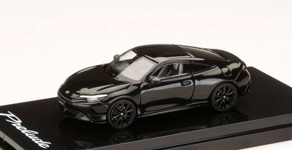 予約品　11月以降順次　ミニカー　HJ64 ホビージャパン（HobbyJapan） 1/64　HJ641085BK　ホンダプレリュード 2025 クリスタル ブラック・パール　4981932070858