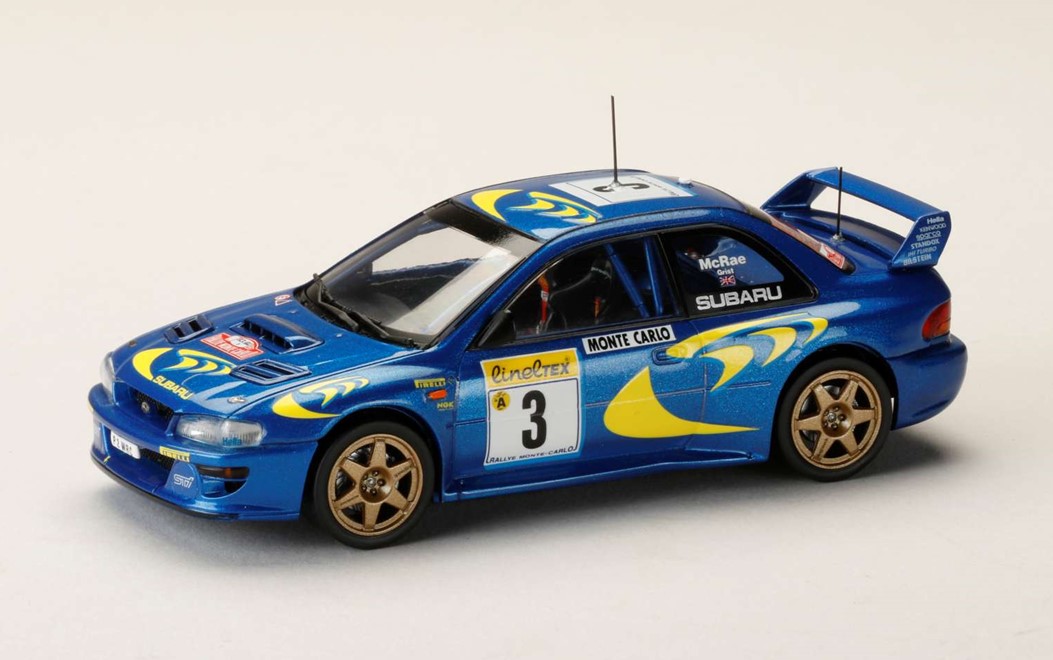 ミニカー　HJD43（ホビージャパン）ダイキャストモデル  1/43　HJR431001A　スバル インプレッサ  モンテカルロ 1997 #3スバル インプレッサ  モンテカルロ 1997 #3  コリン・マクレー　4981932066677