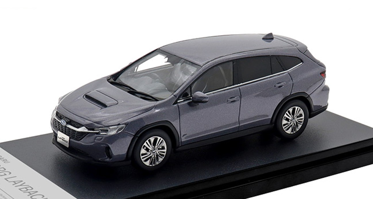ミニカー　Hi-Story（ハイストーリー） レジンモデル　1/43　HS502AG　スバルレヴォーグ レイバック Limited EX (2024) アステロイドグレーパール