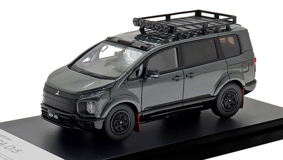 お取り寄せ予約品　4月頃　ミニカー　Hi-Story（ハイストーリー） レジンモデル　1/43　HS543GY　三菱デリカ MITSUBISHI DELICA D:5 (2024) カスタマイズ グラファイトグレーメタリック×ブラックマイカ　4523231450933