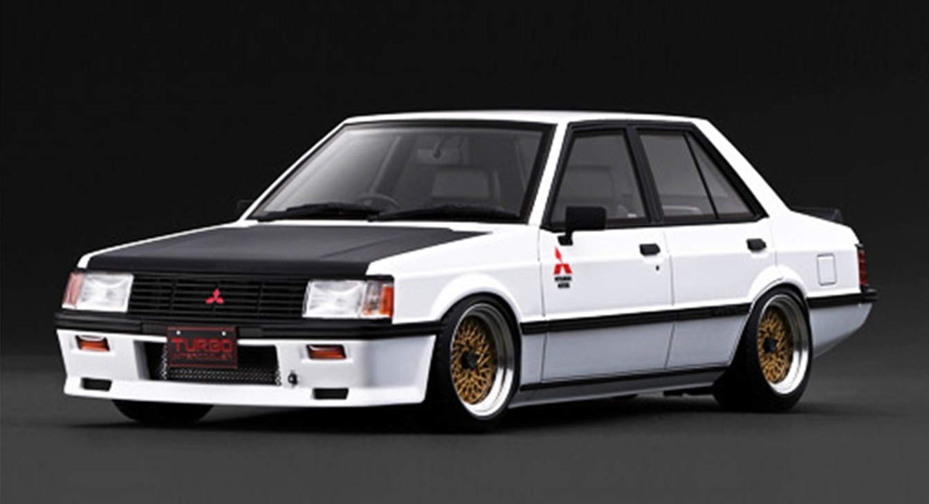 予約品　2027年1月頃　ミニカー　ignition model(イグニッションモデル） レジン製　1/18　IG3967　三菱ランサー Mitsubishi Lancer EX GSR Turbo (A175A) White Black Hood　4573448909670