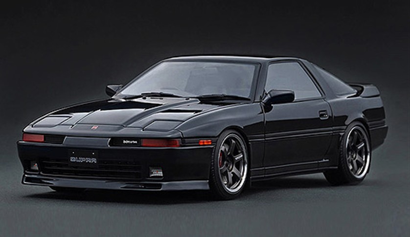 お取り寄せ予約品　11月頃　ミニカー　ignition model(イグニッションモデル） レジン製　1/18　IG4107　トヨタスープラ Toyota Supra 3.0GT Turbo LIMITED (MA70) Black　4580832501075