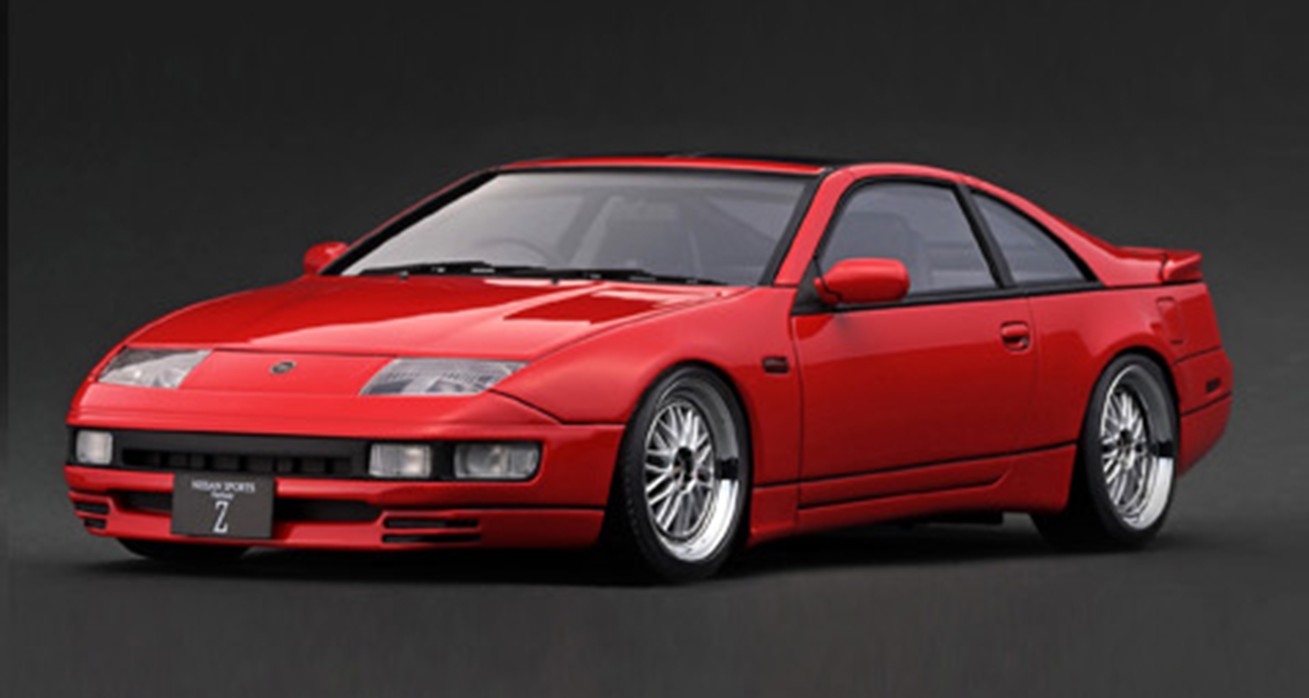 予約品　2027年5月頃　ミニカー　ignition model(イグニッションモデル） レジン製　1/18　IG4307　日産フェアレディ Nissan Fairlady Z 2by2 (Z32) Red　4580832503079