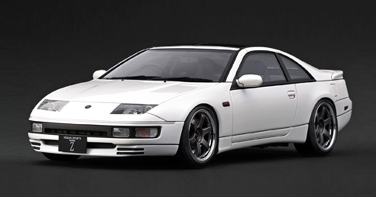 予約品　2027年6月頃　ミニカー　ignition model(イグニッションモデル） レジン製　1/18　IG4309　日産フェアレディ Nissan Fairlady Z 2by2 (Z32) White　4580832503093