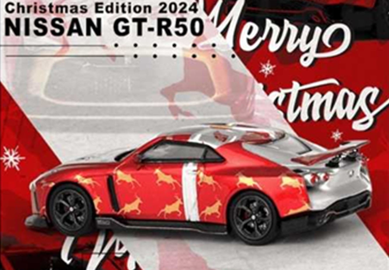 予約品　12月以降順次　ミニカー　INNO MODELS（イノモデル）ダイキャスト製　1/64　IN64-R50-XMAS24　日産 NISSAN GT-R50 2024 クリスマス限定モデル　数量限定生産　9588826266905