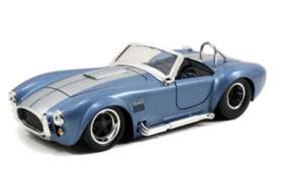 ミニカー　ジャダトイズ　JADATOYS　1/24　JAD97403BL　1965 SHELBY COBRA（コブラ） /ブルー Silverstrips　4580470082387