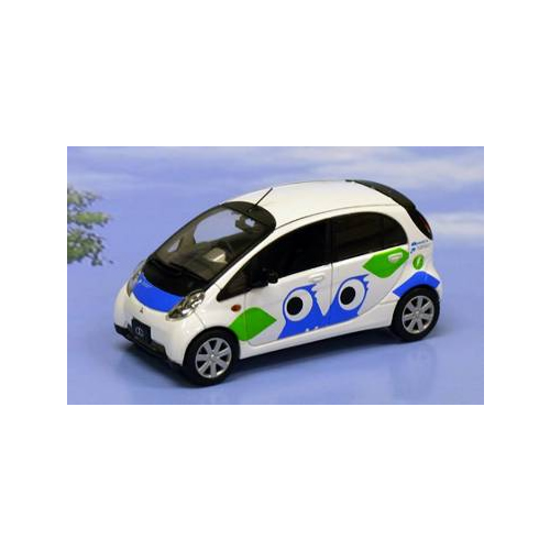 ミニカー　J-Collection　1/43　JC59011FL　三菱 i-MiEV 沖縄電力業務車両（ホワイト） "アタビe"