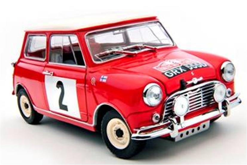 ミニカー　KYOSHO 1/18 K08202C　ミニクーパー S モンテカルロラリー 1966 No.2