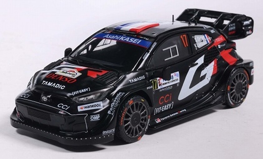 予約品　10月頃　ミニカー　KBモデル　ダイキャストモデル　1/43　KBSP26001C　トヨタ GR ヤリス Rally1 Rally Japan 2025 優勝 #17 S・オジェ V・Laｎdais　4907981694388