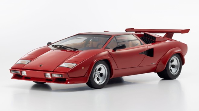 予約品　11月頃　ミニカー　KYOSHO 京商　ダイキャストモデル（開閉機構アリ） 1/12　KS08612RT　ランボルギーニ カウンタック LP500S (レッド)　4548565476404