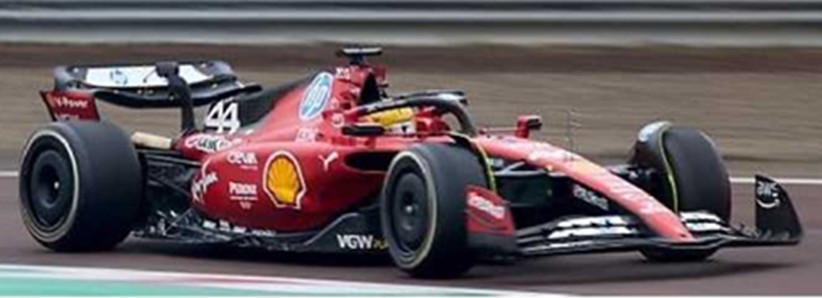 予約品　9月頃　ミニカー　Looksmart (ルックスマート)　レジンモデル　1/43　LSF1073　フェラーリ Ferrari SF-23 Fiorano Test 2025 Lewis Hamilton　9580006144034