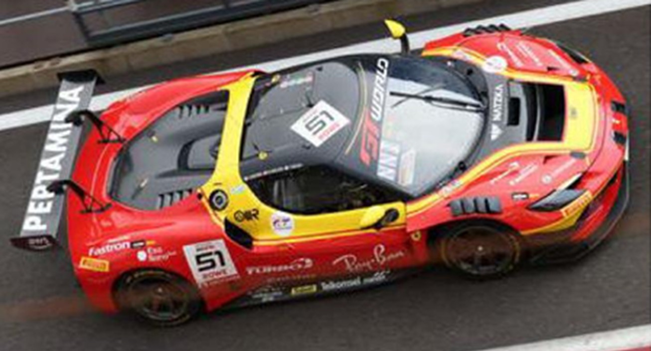 予約品　2027年5月頃　ミニカー　Looksmart (ルックスマート)   レジンモデル　1/43　LSRC225　Ferrari 296 GT3 EVO No.51 AF Corse 3位 24H Spa 2026 A. Rovera N. Nielsen T. Mosca　9580006145369