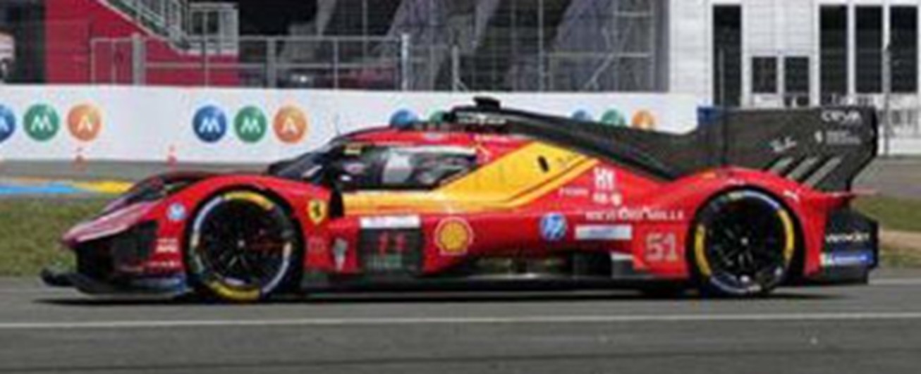 予約品　2027年4月頃　ミニカー　Looksmart (ルックスマート)  レジンモデル　1/43　LSLM218　フェラーリ Ferrari 499P No. 51 Ferrari AF Corse 5位 Le Mans 24H 2026 A. Pier Guidi J. Calado A. Giovinazzi　9580006145222