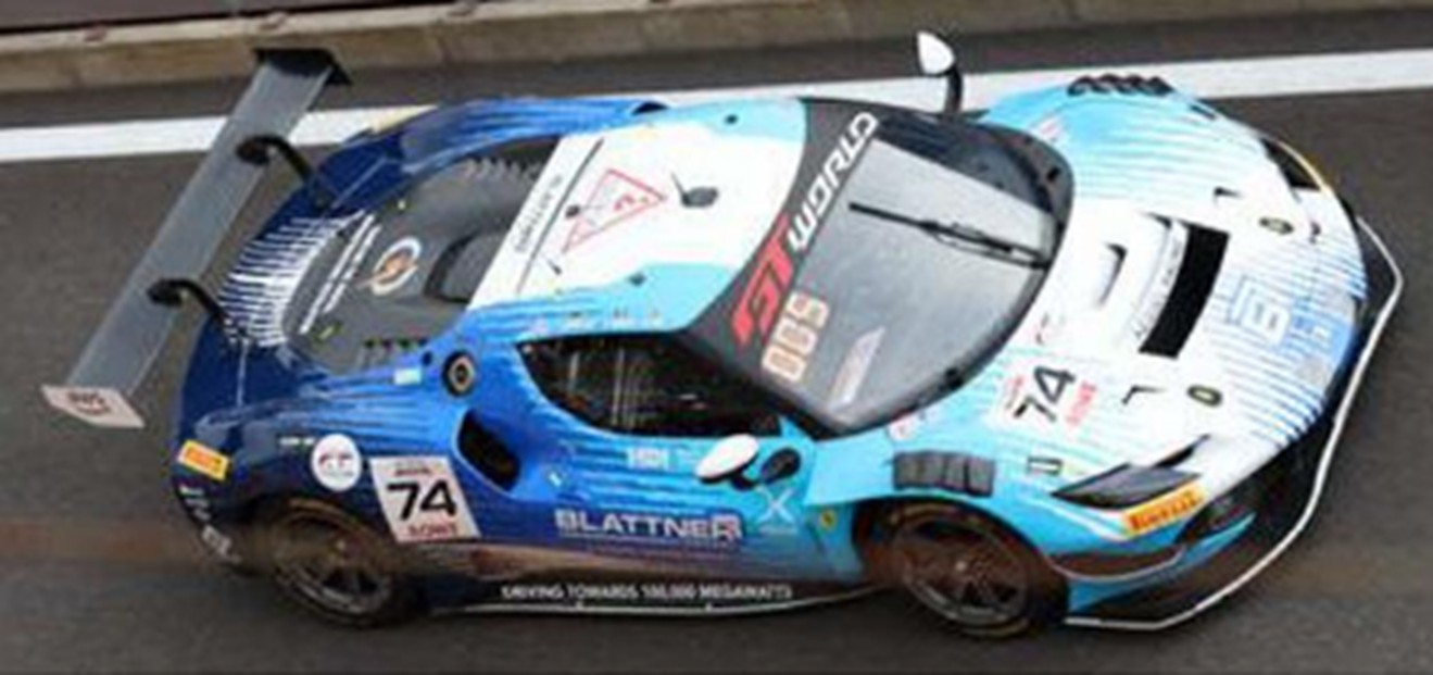 予約品　2027年5月頃　ミニカー　Looksmart (ルックスマート)   レジンモデル　1/43　LSRC227　Ferrari 296 GT3 EVO No.74 Kessel Racing 10位 24H Spa 2026 D. Blattner M. Jaubert D. Marschall B. Tuck　9580006145383