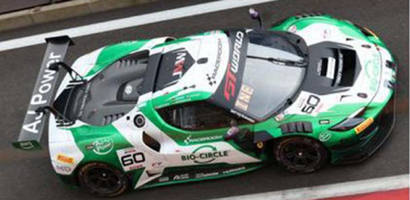 予約品　2027年5月頃　ミニカー　Looksmart (ルックスマート)   レジンモデル　1/43　LSRC231　Ferrari 296 GT3 EVO No.60 JMW Motorsport 24H Spa 2026 T. Kiefer R. Ineichen T. Heinemann P.-L. Chovet　9580006145420
