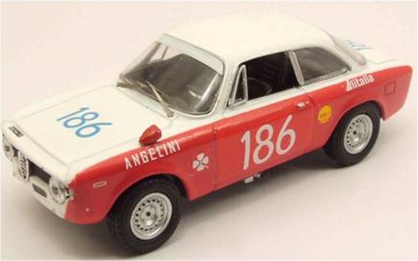 ミニカー　Ｍ4 1/43　M47164　アルファ・ロメオ 1600 GTA 1970年タルガ・フロリオ No.186