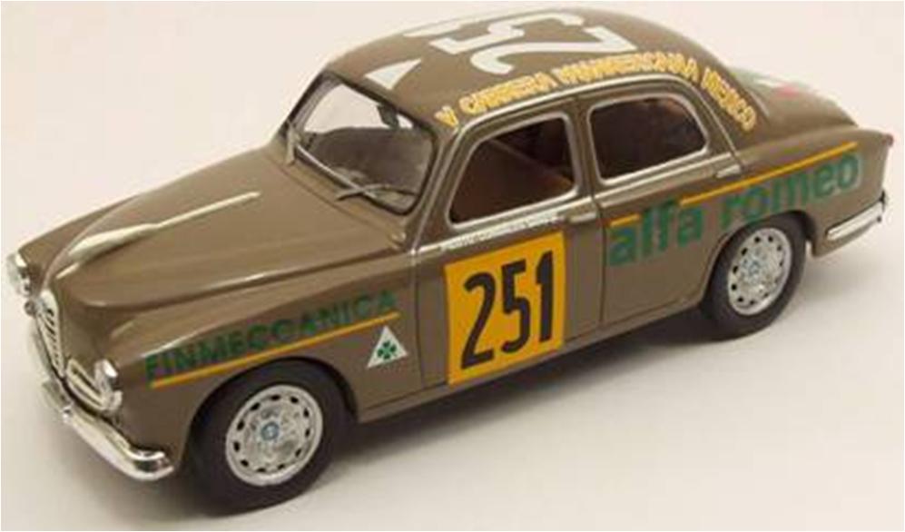 ミニカー　M4 1/43　M47172　アルファロメオ　1900  1954年カレラ　メシカーナ　#251　ドライバー　Sanesi/Cania