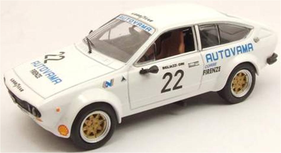 ミニカー　M4 1/43　M47174　アルファロメオ　2000　GTV 1976年ニュルブルクリンク　#22　ドライバー　Dini/Bigliazzi　
