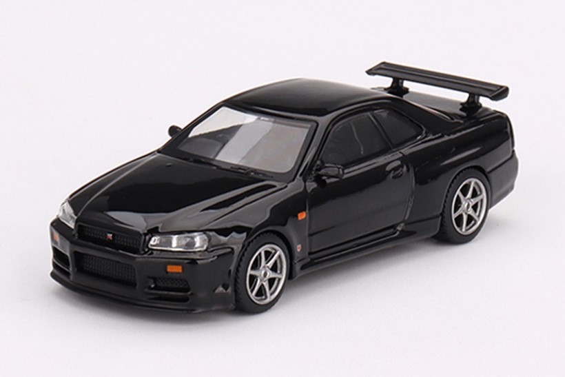 ミニカー　MINI-GT　1/64　MGT00570-R　日産 Nissan スカイライン GT-R R34 V-Spec(右ハンドル)　4895183670135