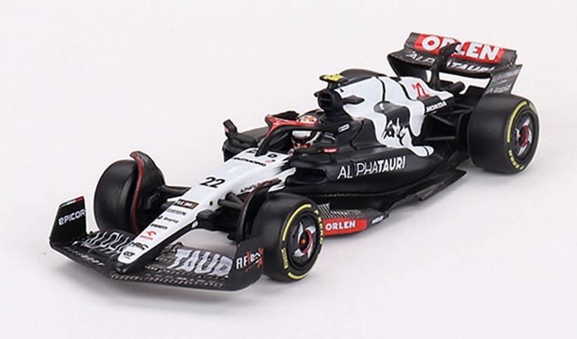 予約品　7月以降順次　ミニカー　MINI-GT　1/64　MGT00726-L　アルファタウリ F1 AT04 2023 #22 オーストラリアグランプリ 角田 裕毅　810152142028