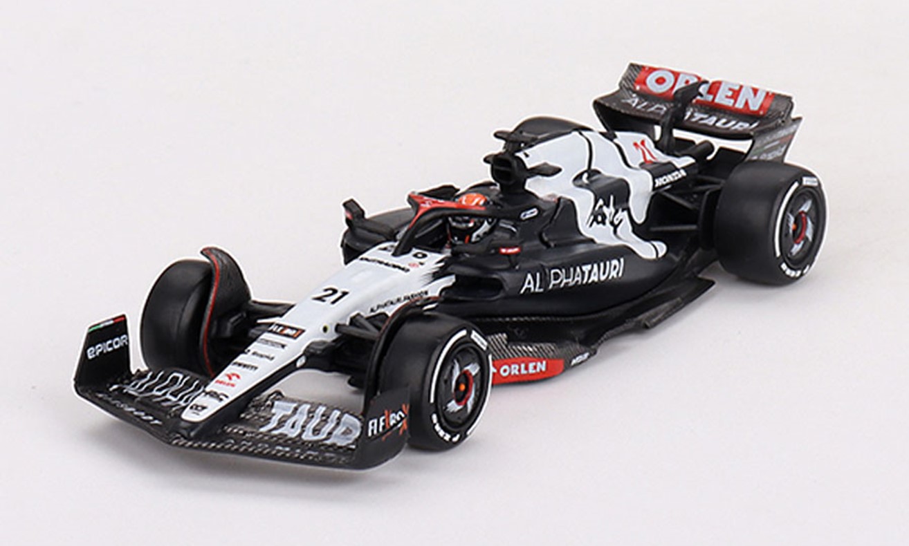 予約品　7月以降順次　ミニカー　MINI-GT　1/64　MGT00727-L　アルファタウリ F1 AT04 2023 #21 オーストラリアグランプリ Nyck de Vries　810152142059