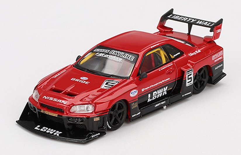 ミニカー MINI-GT 1/64 日産 Nissan LB-ER34 Super Silhouette 